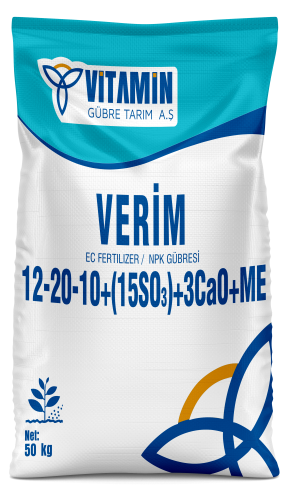 VERİM 12-20-10+15SO3+3CaO+0.1Bor+0,5Zn