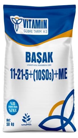 BAŞAK 11-21-5+10SO3+0,5Zn+15 O.M+7 H.F
